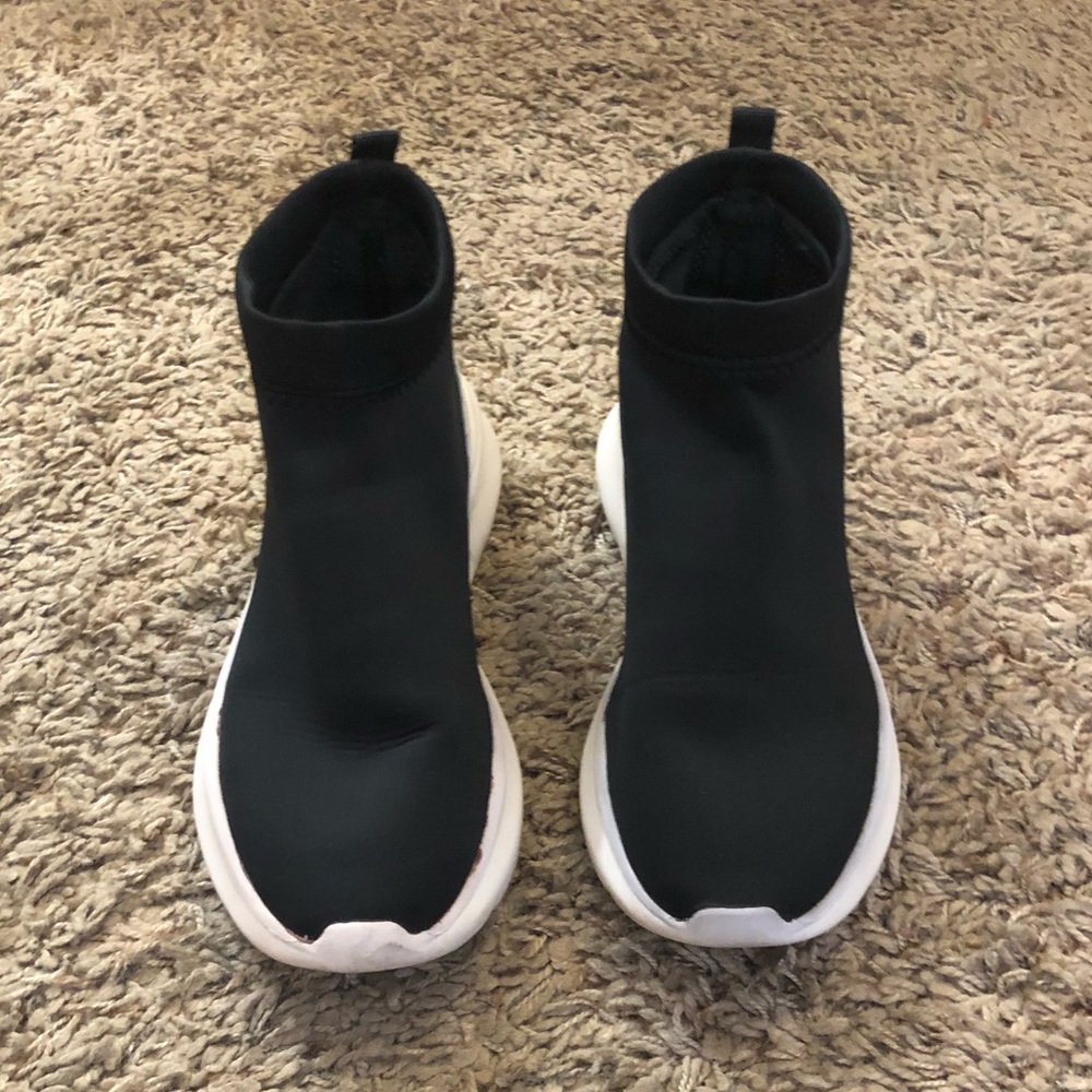ZARA Black Sneakers (Sock style)